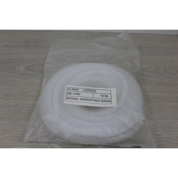 Spiral Wrap Sleeving Tube  White  SB-12-B (W) D10.5mm  (10 metre per pack)